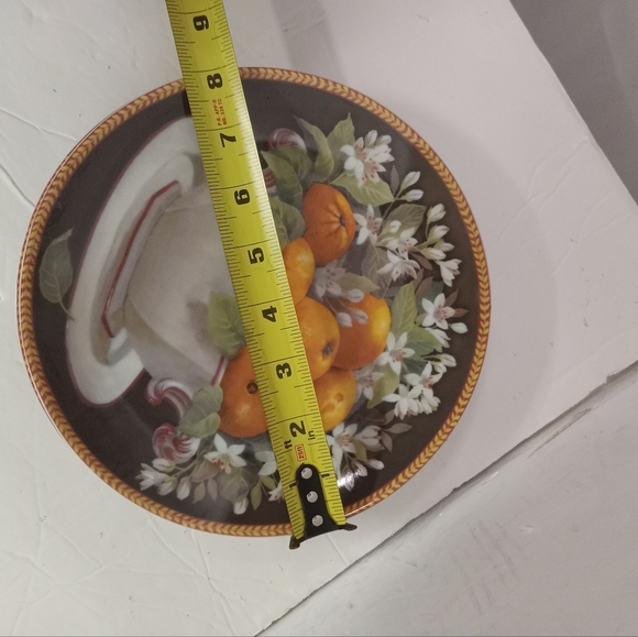 2 Formalities Plates Decor Beatriz Ciruelas, & Naranjas 8" Porcelian - Picture 5 of 7